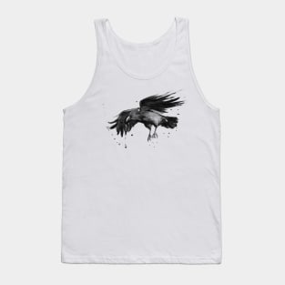 Flying Raven Watercolor Tank Top